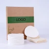 High quality cotton microfiber reusable bamboo makeup remover pads bamboo makeup remover pads