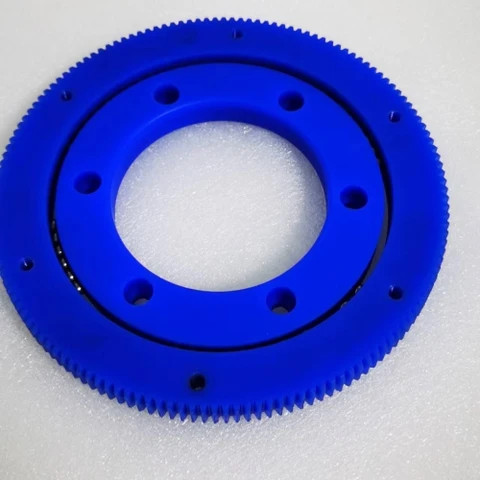 high quality custom wear resistant plastic parts mc nylon plastic gear wheel bearing with low price