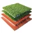 Import High quality diy artificial grass tiles deck garden tiles size 300*300*22mm from China