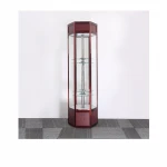 High quality hot sale metal glass jewellery display cabinets cabinet light rotating store showcase