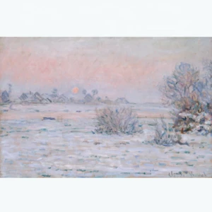 High Quality Monet Snow Landscape Canvas Oil painting