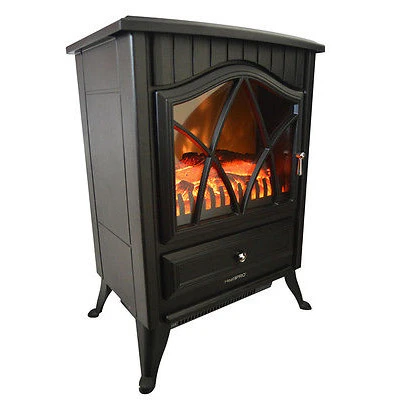 High Quality Safe Heater w/750 watts and 1500 watts Settings FreeStanding Electric Fireplace
