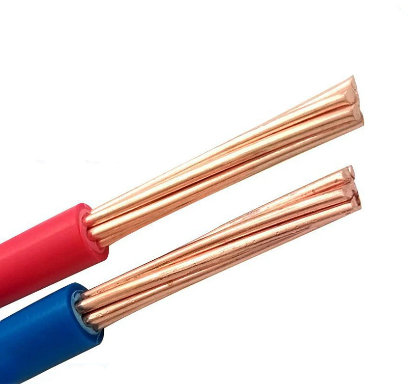 High quality solid conductor type BV copper armoured cable 1.5mm pvc insulated electric copper cable