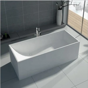 High quality solid surface white acrylic bathroom tub bathtub  ,corians stone  resin shower tub