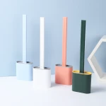 High Quality TPR Toilet Brush And Holder Bathroom Cleaning Brush Toilet Bowl Cleaner Brush