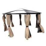 High Quality Wedding Garden 1.8*1.8*1.8M Sunshade Polycarbonate Pavilion Gazebo