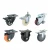 Import High seat super heavy duty Equipment Retractable Brake casters  wheel from China
