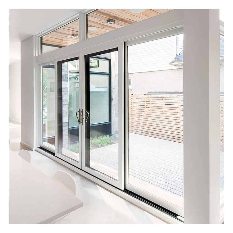 Hihaus new custom made electric white aluminium large sliding glass shop doors