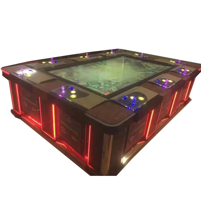HLY011 55 86 inches 4/6/8 Player Online  LCD Fishing Games Machine Software Casino Hunter Fish Game Arcade Table