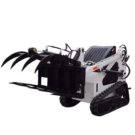 Home Garden Farm Machines Small Chinese Crawler Wheel Track Backhoe Mini Skid Steer Loader with Bucket Mulcher Attachments Skidsteer Loaders