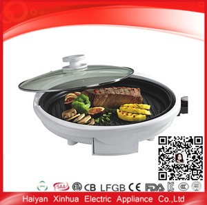 Home useful kitchen cooking round cast aluminum hot plate for grill