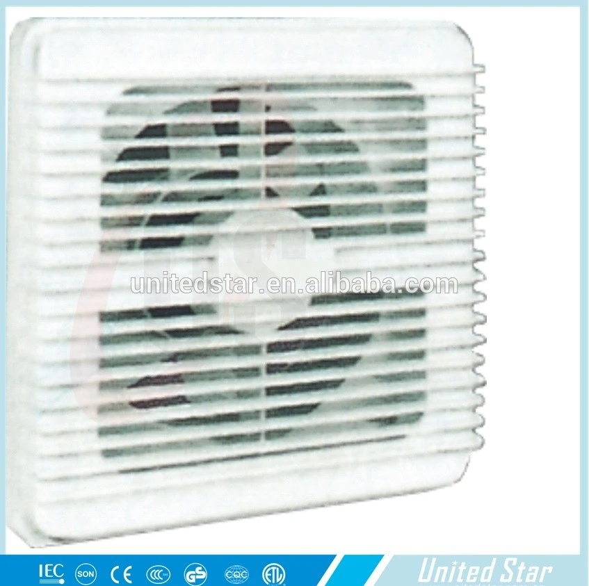 Home Using Plastic Body 300 Cfm 4 Inch Small Size Window Exhaust Fan Ventilation