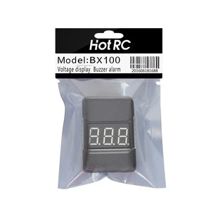 Hoshi New HotRc BX100 1-8S Lipo Battery Voltage Tester/ Low Voltage Buzzer Alarm/ Battery Voltage Checker with Dual Speakers