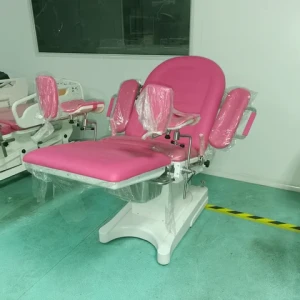 Hospital Exam Table With Drawers Leg Holders Manual Gynecological Examination Bed With Stool