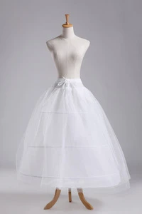 Hot A-Line Petticoat 3 Hoops 2 Layer Organza Underskirt Wedding Accessories Wedding Dress Crinoline PC02 Ball Gown Petticoat