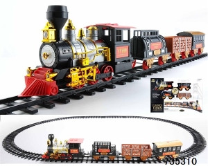 Hot Items large toy train electric rail train set with sound and light