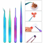 Hot sale 4 design anti-static magic stainless steel tweezers