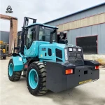 Hot Sale 4x4 Wheel Drive Forklift Rough Terrain Forklift Truck 5-Ton Offroad Forklift With Cab