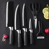 Hot sale Household Non stick 6PCS Kitchen Knife Set with PP Handle 6 PCS Kitchen Knife Set