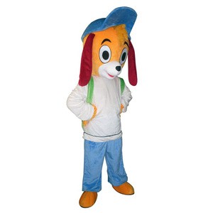 Hot Sale Light Gentle Long Ear Dog Walking Mascot/Puppy Mascot Costume With Cap