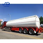 hot sale light tanker trailer aluminum 40cbm 42cbm 45cbm fuel oil tank trailer in zimbabwe market