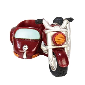 Hot Sale Personalized Handmade Polyresin Motorcycle Resin Vase
