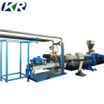 Hot Sale Twin Screw Extruder Recycling PET Machine Plastic Pelletizing Machine/plastic raw material pvc granules machine