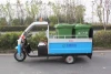 Hot sales Electric automatic three-wheel 1000L rubbish truck use for keep garden cleaning