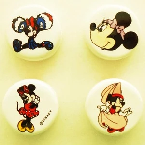 Hot sellers ceramic beads for jewelry and craft making, Cartoon figures disc shaped ceramic beads