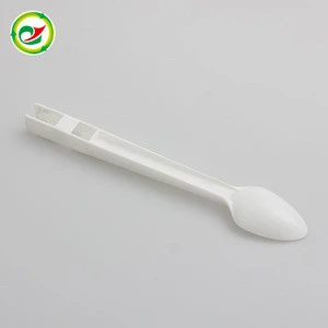 Hot selling colored dessert flatware disposable wrapped plastic spoons