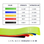 Hot Selling Indoor Sport Equipment Custom Size Resistance Exercise Band Set