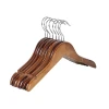 Hot Selling Luxury solid Nature wood baby kids Wooden Clothes Hanger