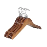 Hot Selling Luxury solid Nature wood baby kids Wooden Clothes Hanger