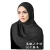 Import Hot selling solid color high quality fashion pleated hijab scarf shawl from China