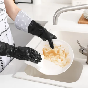 Household rubber latex gloves for kitchen garden home cleaning