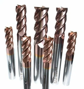 HRC60 diamond end mills cutting tools concave milling cutter fresa
