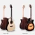 Import HUN-1SA 40 inch GA Cutaway 6 strings Crafted Solid Spruce top Acuoustic Guitar from China