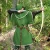 Import Huntingdon green over tunic with hood from India