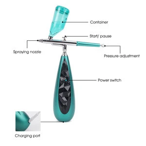 Hydrating water oxygen jet Injection Gun / mini nano facial mist sprayer