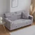 i@home grey washable polyester fiber protective printed 2 seater velvet stretch sofa cover
