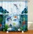 Import i@home in stock shark textile shower curtain polyester waterproof bath curtains from China