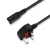 Import Impedance British standard 3 Pin UK Plug Power Cable ac power cord IEC C7 C13 from China