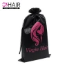 In stock black and white hair extensions packaging bag