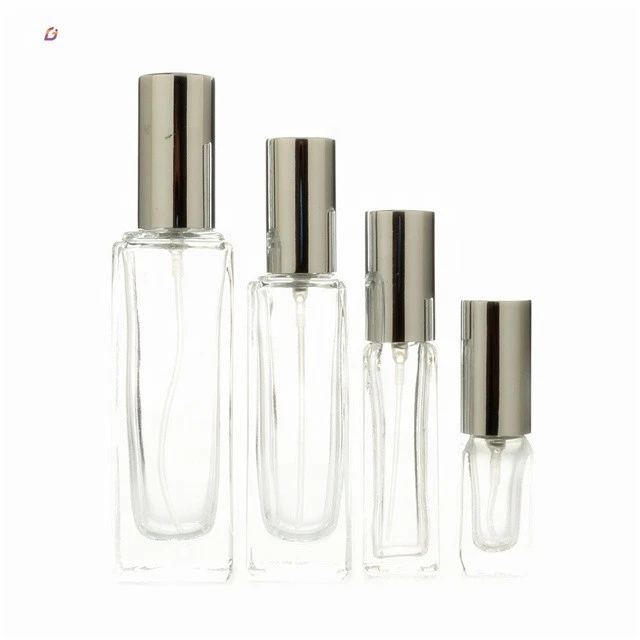 In stock high quality 3ml 5ml 10ml 20ml 30ml vintage glass perfume bottle square