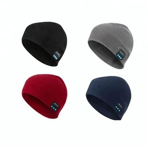In Stock small quantity Winter sports outdoor knitted bluetooth beanie hat