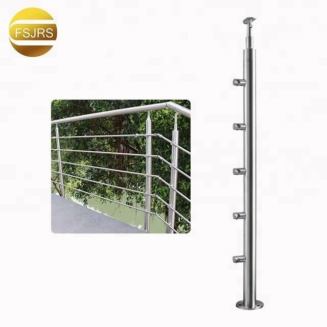 Indoor simplicity home decoration metal stair railings stainless steel railing stair