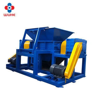 Industrial textile waste shredder machine for plastic recycle