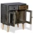 Import Industrial & vintage Dark antique wood small bedroom furniture nightstand from India