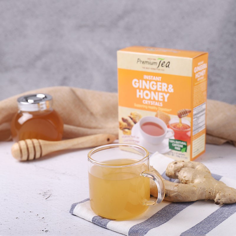 Instant Ginger Tea Drinking with Honey Crystals