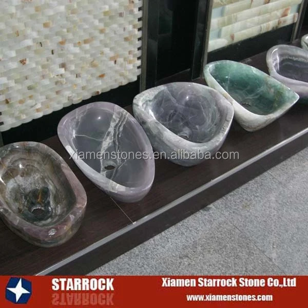 Irregular shaped stone sinks